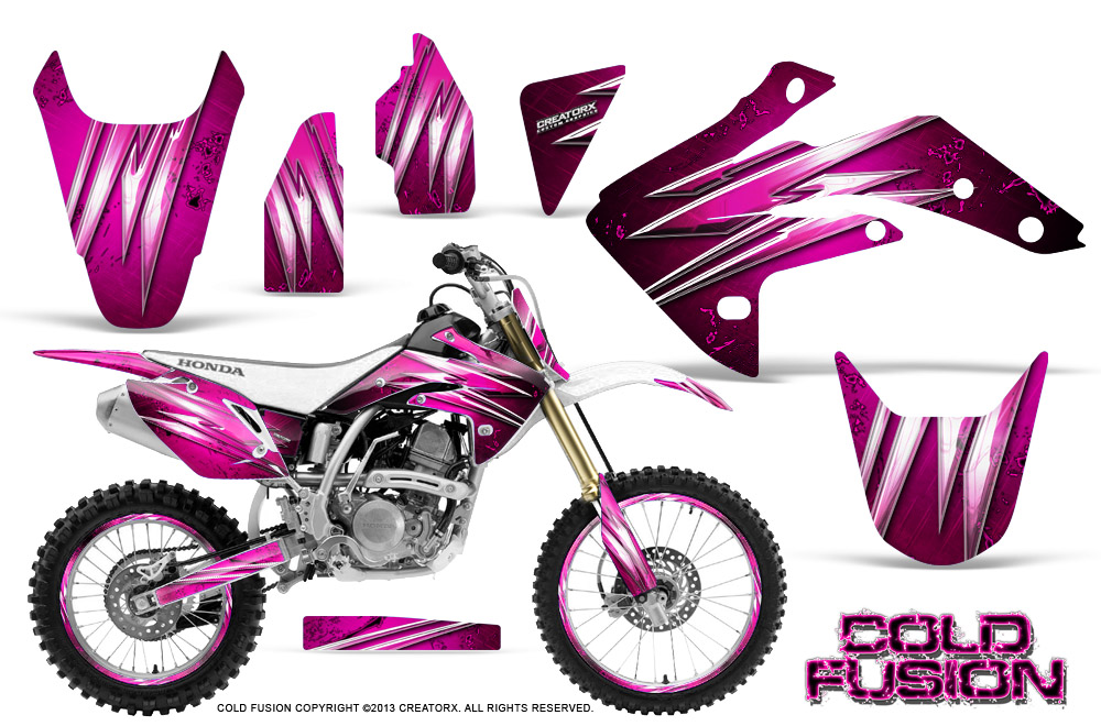 Honda CRF150R 07-10 Graphics Kit Cold Fusion Pink NP Rims